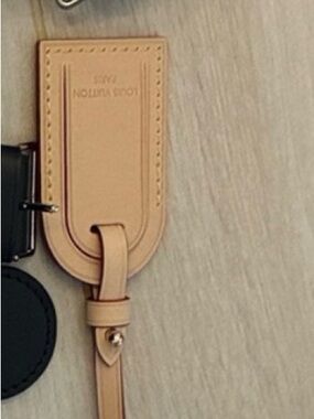 Louis Vuitton Natural Leather Luggage Tag
